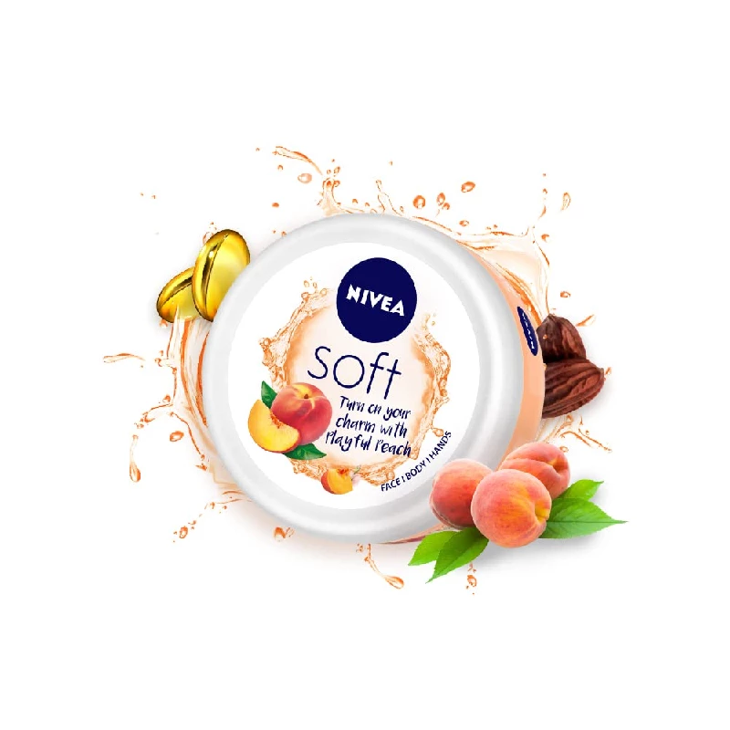NIVEA Soft Light Moisturizer Playful Peach, 200 ml-1.webp